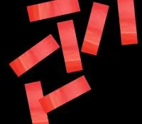 MLB Бумажное конфетти 17х55мм, Красное, 1кг