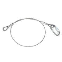 ИМЛАЙТ Тросик страховочный 800мм. с карабином, d=4мм, 100кг