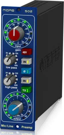 Купить MIDAS MICROPHONE PREAMPLIFIER 502 V2 по выгодной цене в Казани