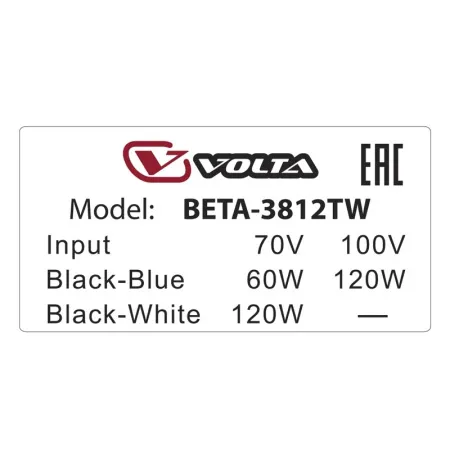 Купить VOLTA BETA-3812T по выгодной цене в Казани
