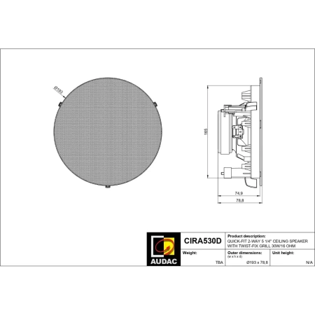 Купить AUDAC CIRA530D/W по выгодной цене в Казани
